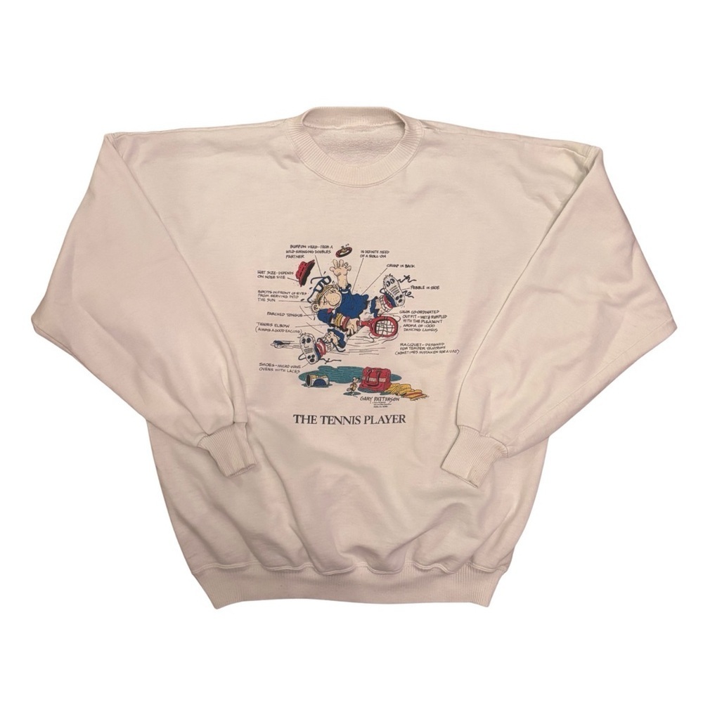 Vintage Graphic Tennis Sweater